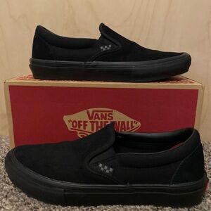 Vans Men's Black Slip-On Sneakers